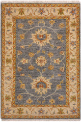 handmade Traditional Kafkaz Grey Red Hand Knotted RECTANGLE 100% WOOL area rug 2 x 3
